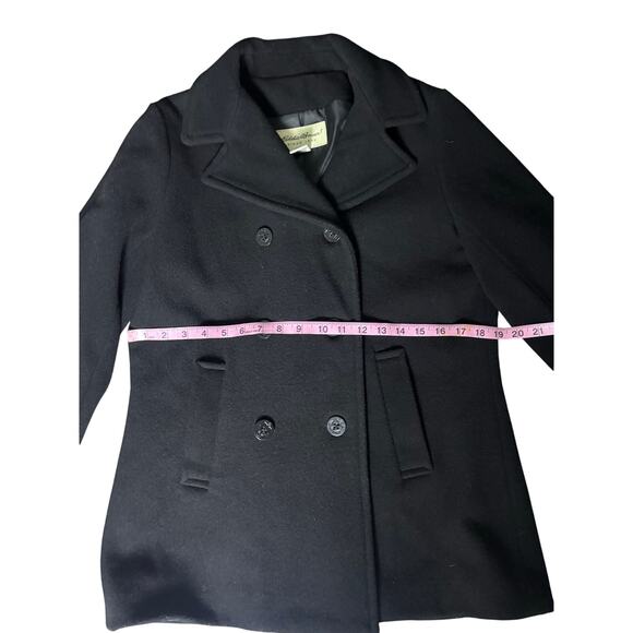 Vintage Eddie Bauer Peacoat Women’s Black Made in USA - Picture 8 of 9